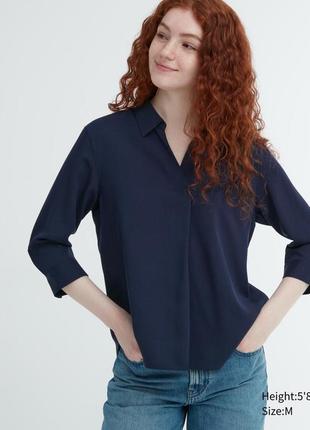 Блуза вискозная s uniqlo
