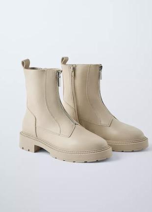 Стильные демисезонные ботинки zara на девочку, стильні черевики zara 34 розмір.