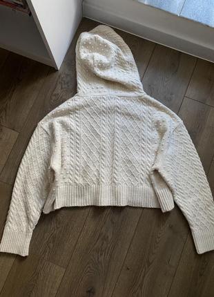 Вязаное худи от zara6 фото