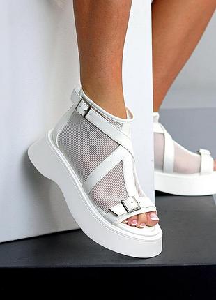 Літні черевики босоніж перфорація сіточка 36-40 туфли босоножки сеточка