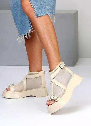 Босоножки сіточка, літні черевики перфорація 36-40 босоножки сетка туфли летние