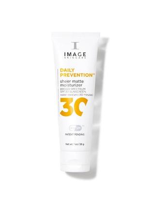 Image sheer matte moisturizer spf 30 матирующий увлажняющий крем spf 30