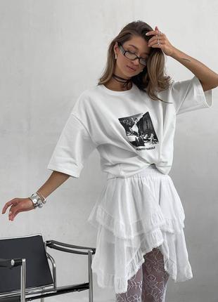 Oversize оверсайз футболка с рисунком