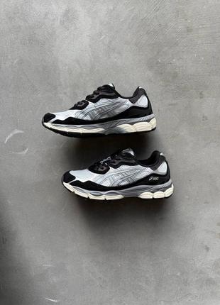 Кросівки asics gel-nyc 1090 white black grey3 фото
