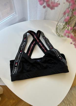 Черный бюстгальтер бра Tommy hilfiger