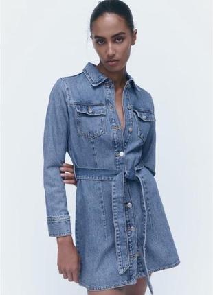 Джинсова сукня zara