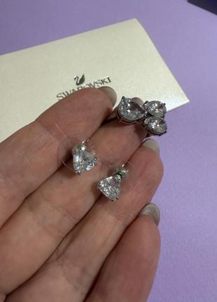 Набор swarovski кольца плюс серьги
