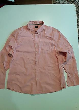 Фирменная хлопковая рубашка xxl