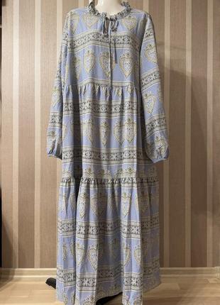 Длинное платье в сердечки shein xl
