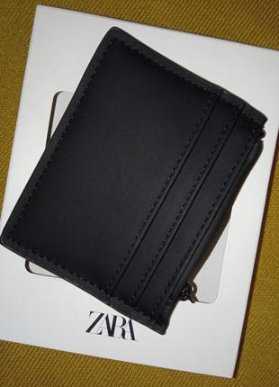 Zara  гаманець кредитниця кардхолдер новий колір- чорний