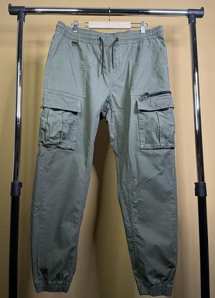 Брюки карго denim co хаки khaki оригинал | мужская одежда
