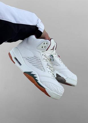 player air jordan 5 "el grito" white