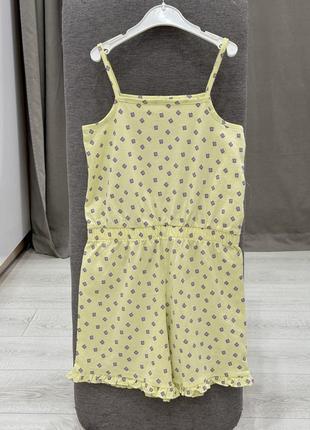 Хлопковый ромпер шортиками на девочку