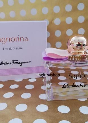 Распив туалетная вода salvatore ferragamo signorina eau de toilette, оригинал, отливант