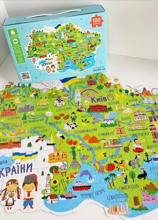 Пазл "мапа украины" 100 элементов 300267 dodo/до