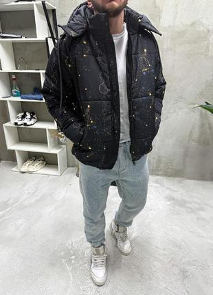 Куртка зимняя с капюшоном мужская