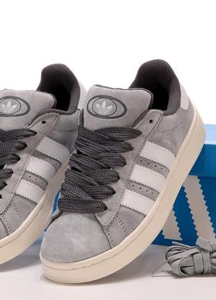 👟 кроссовки adidas campus grey white / наложка bs👟