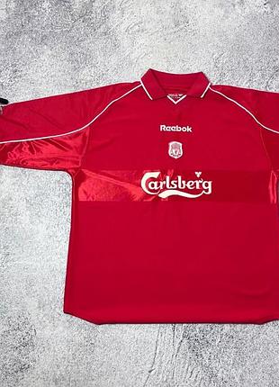 Винтажная футбольная футболка reebok fc liverpool calsberg размер хл