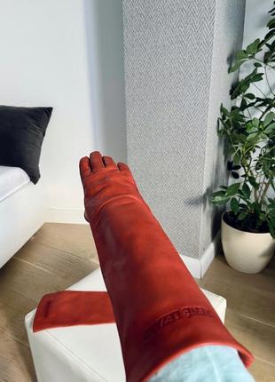 Шкіряні рукавички rene lezard 100% натуральна шкіра всередині шовк