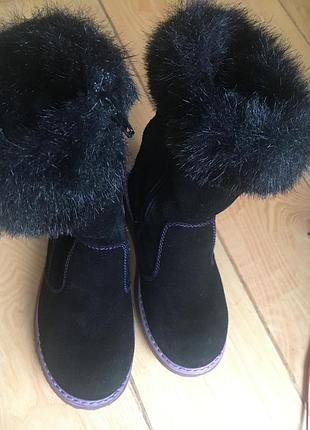 Сапоги зимние, замша 7