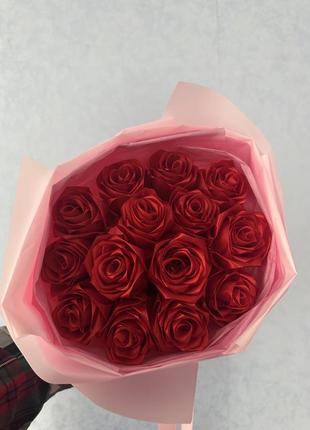 Букеты с атласных лент