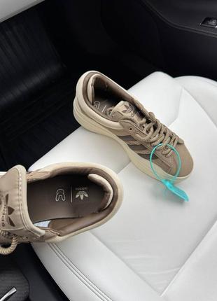 Кроссовки blauvelt adidas campus x bad bunny brown beige6 фото