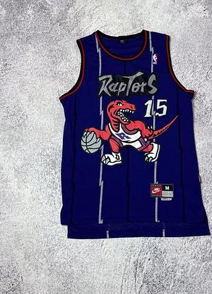 Вінтажна баскетбольна майка nike nba raptors #15 carter