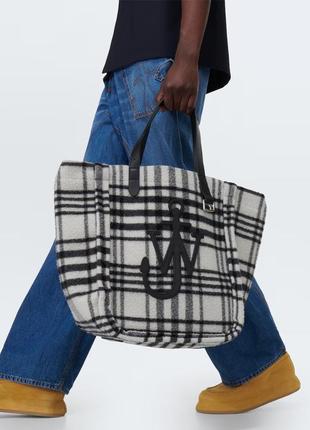 Сумка тоут в клітинку jw anderson оригінал