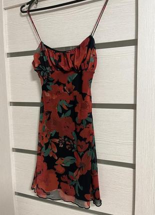 Нова міні червона сукня xs size3 фото