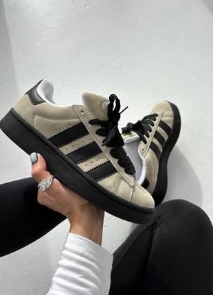 👟 кросівки adidas campus grey black / наложка bs👟