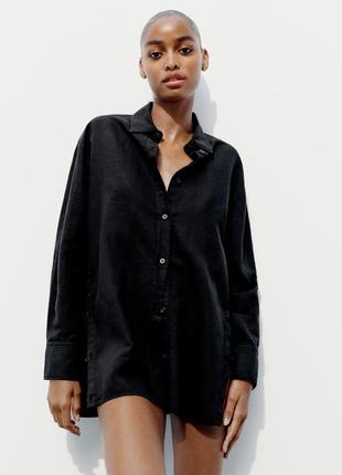 Лляна сорочка zara