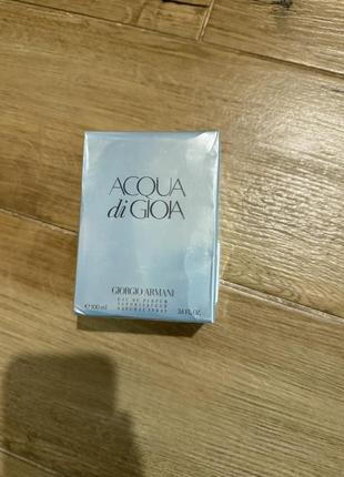 Оригінал armani acqua di gioia уцінка ! пом'ята коробка 100 мл edp