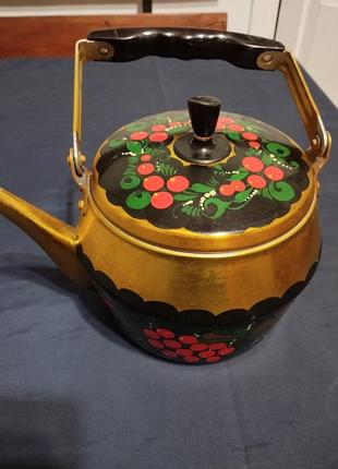 Чайник алюминиевый расписанный