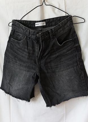 Черные джинсовые шорты