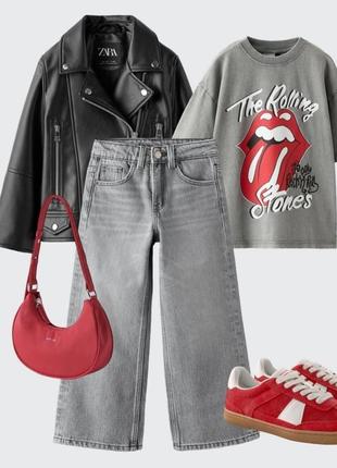 Новинка! стильна шкіряна куртка-косуха zara унісекс.