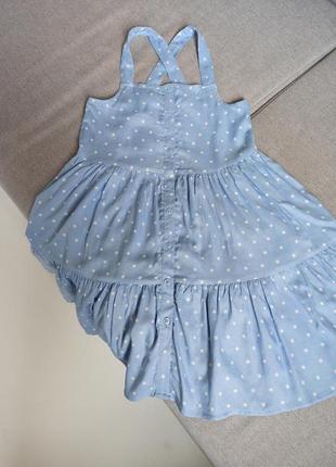 Нежный ярусный сарафан из 100% вискозы на 7 лет