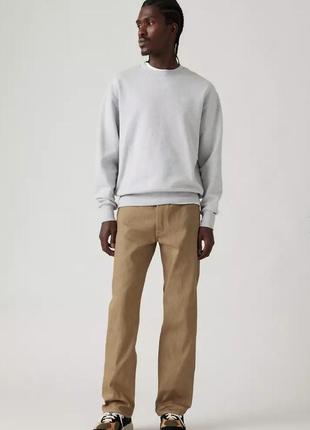 Levis 501 straight 38×32 оригинал мужские взыскательные прямые широкие джинсы брюки бежевые l xl