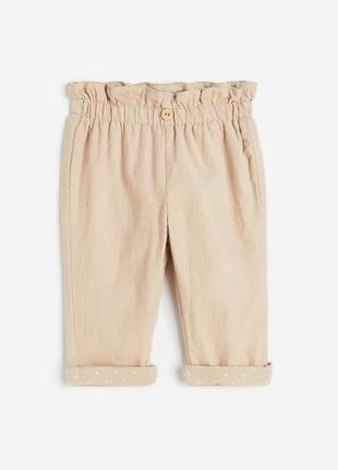 Утепленные брюки h&m 9-12 месяцев оригинал
