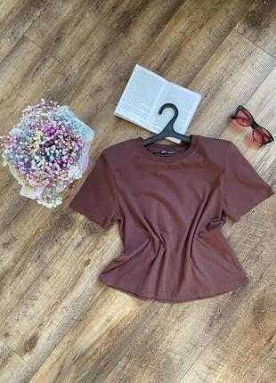 Футболка с плечиками zara
