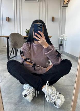 Велюровый спортивный костюм на каждый день 5 цветов