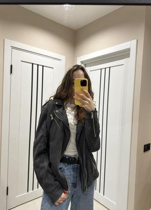 Куртка косуха под замш zara