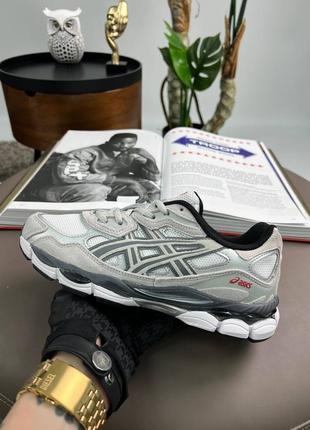 Женские кроссовки asics gel-nyc grey silver