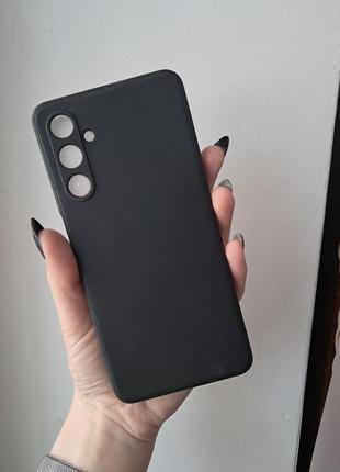 Чорний силіконовий чохол на samsung m54