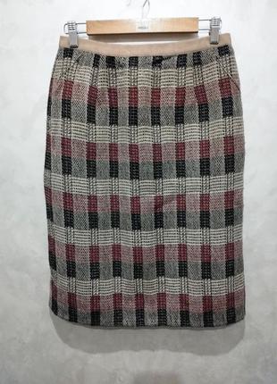 Giorgio armani, шерстяная винтажная юбка из 80-х от лакшери бренда,made in italy
