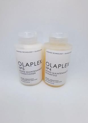 Набір шампунь + кондиціонер olaplex bond maintenance shampoo no.4 olaplex bond maintenance