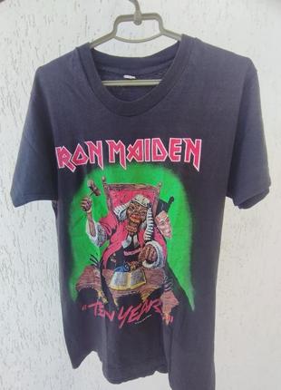 Вінтажна футболка iron maiden 1990