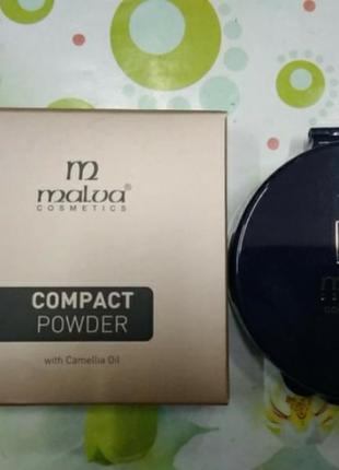 Пудра для обличчя malva cosmetics compact powder pm2504 № 061 фото