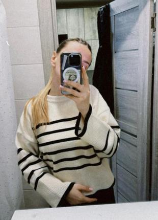 Светр/свитер в полоску/светр в смужку bershka