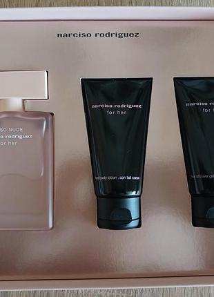 Набор musc noir for her парфюмированная вода, лосьон,гель парфюмированные