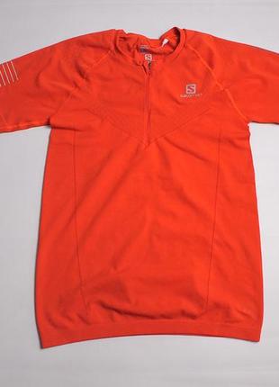 Чоловіча бігова футболка salomon trail running shirt - l